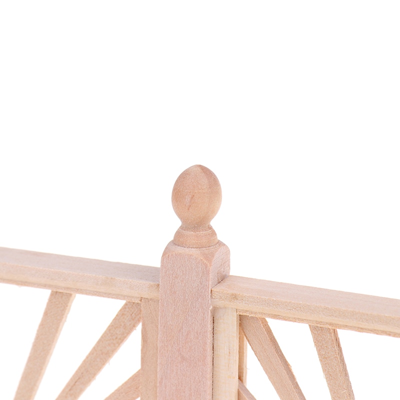 1:12 maison de poupée Miniature garde-corps en bois Balustrade Mini balcon clôture