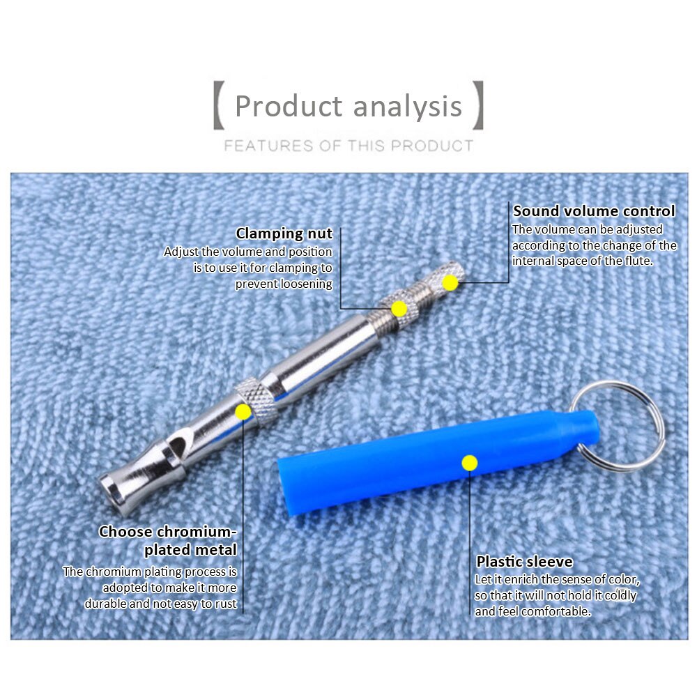 Dog Whistle Training Pet High Frequency Supersonic Whistle Stop Barking Control Dog Training Deterrent Whistle Puppy Adjustable