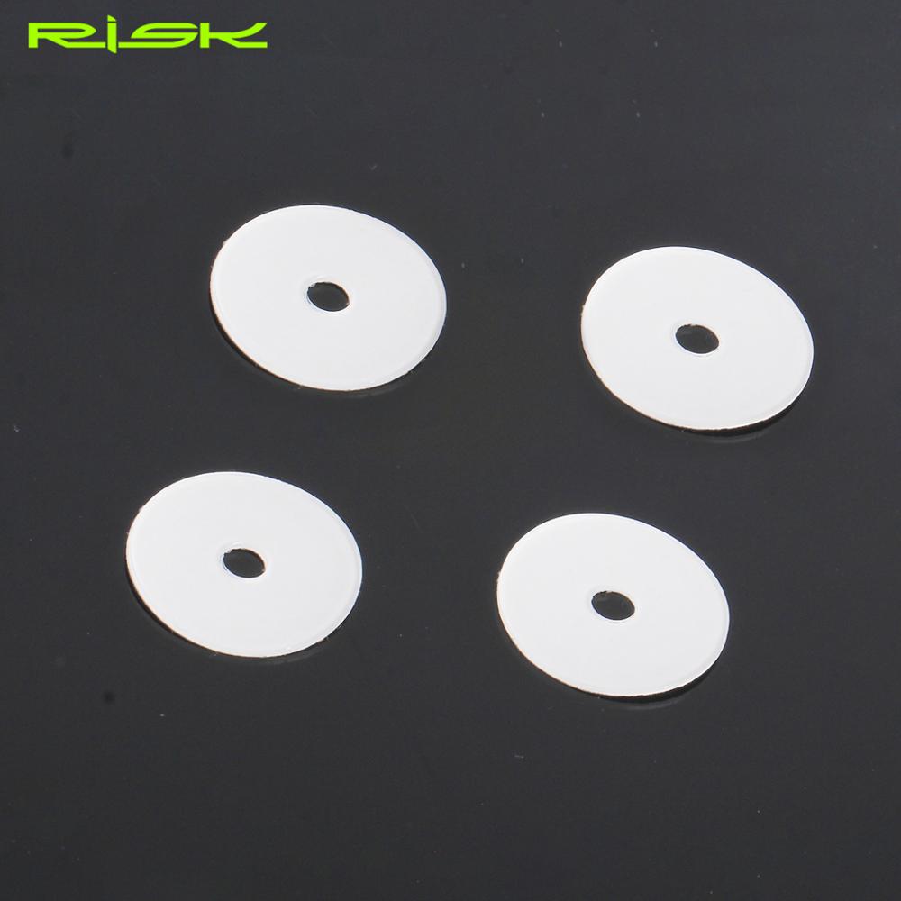 10 stks RISICO Fiets Ventiel Velg Sticker voor MTB Racefiets Presta Ventiel Sticker Koolstofvezel Velg Bescherming Pad Fietsen accessoires