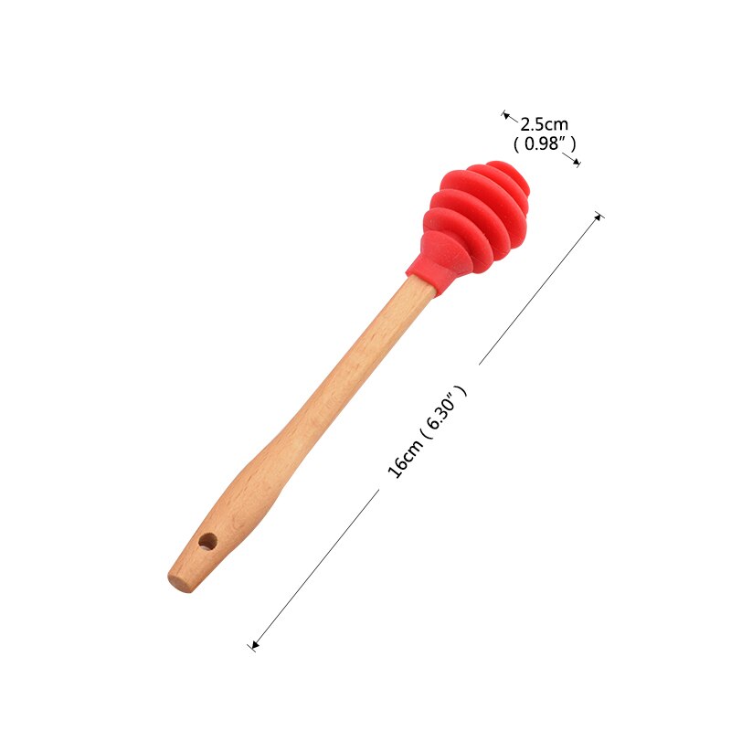 OBR cuillère à mélanger au miel en bois | Manche Long, bâton de mélange de miel en bois, extracteur de miel pour pot de miel, cuillère à remuer réutilisable, outils de cuisine