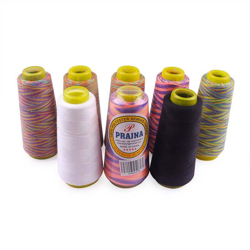 Gradient Color Polyester Sewing Thread Sewing Supplies High Tenacity Cotton Machine Overlock Sewing Accessories DIY