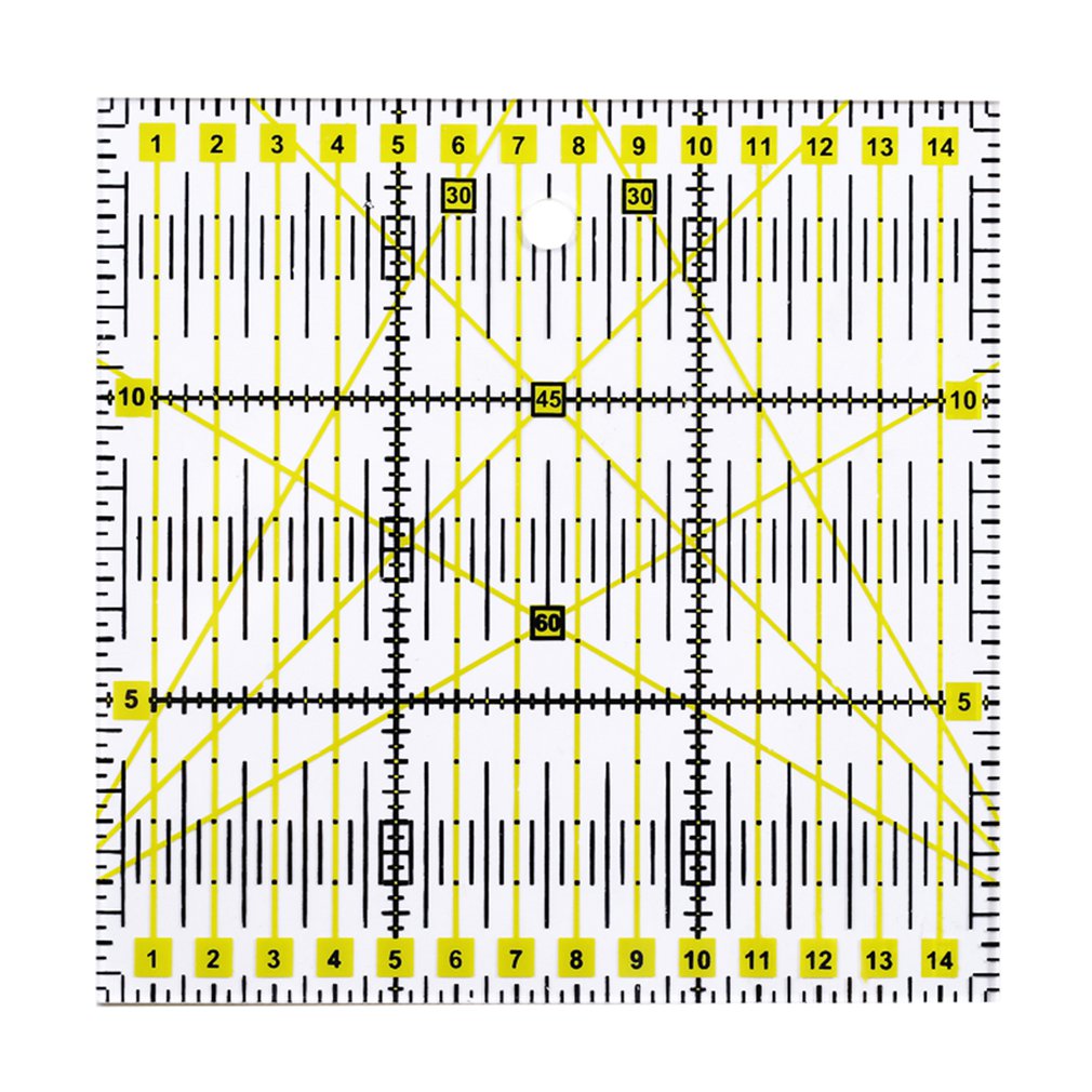 Acrylic 15*15 ruler Patchwork ruler plexiglass scale ruler Printed color ruler