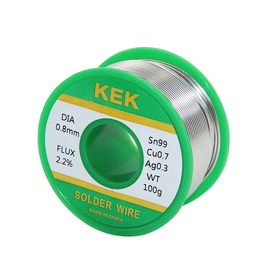 Goobay 40845 Soldeertin, loodvrij, ø 1 mm, soldeerdraad met vloeimiddel, 0,3% zilver, 0,7% koper, 217 °C smeltpunt, soldeerpunt, loodvrij solderen, 250 g