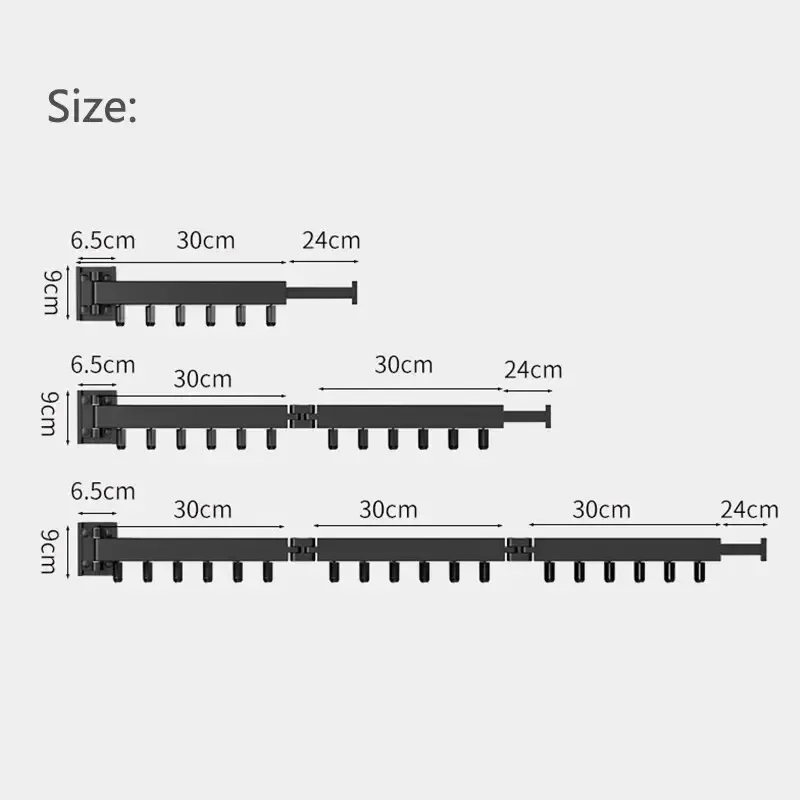 Wall Mounted Clothes Drying Rack,Aluminum Retractable Hanger,Space Saving Collapsible Dryer Racks for Balcony Parlour Laundry