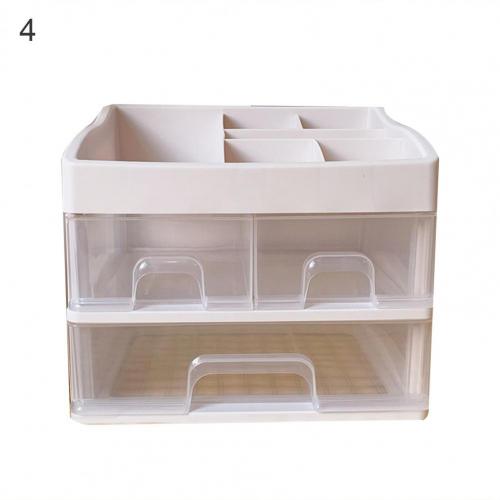 Lovely Space-saving Plastic Storage Box Large Capacity Pencils Desktop Organizer: 4