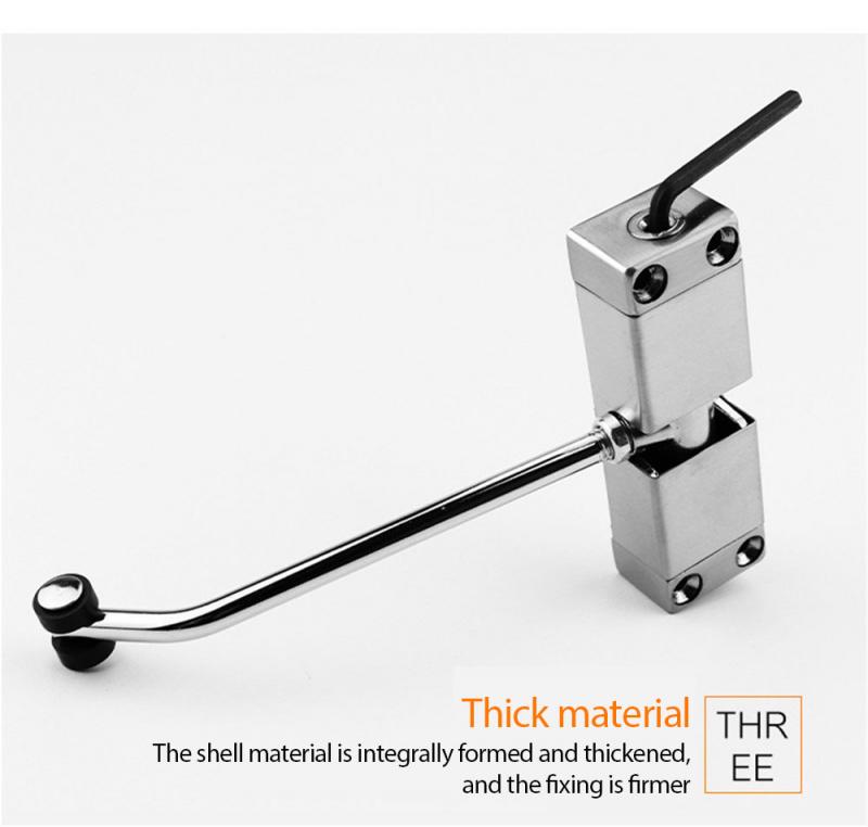 Stainless Steel Automatic Mounted Spring Door Closer Adjustable Surface Home Improvement Door Hardware Tools For Close The Door