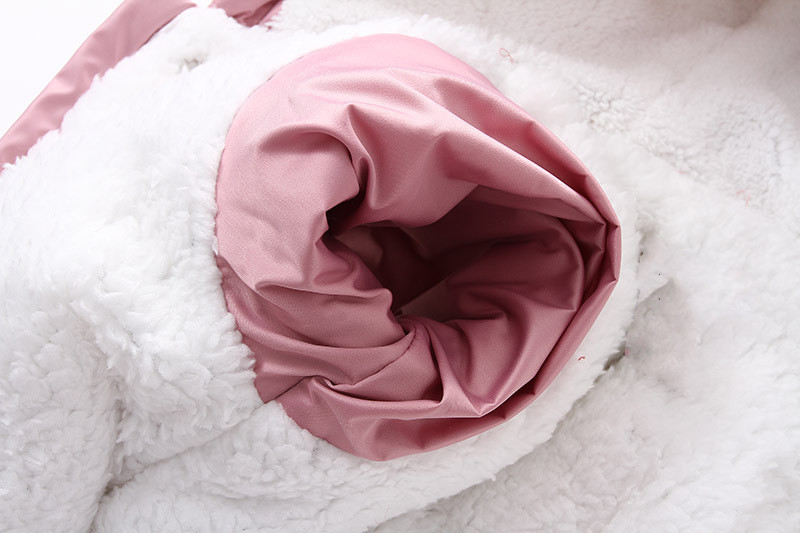 Miayii 2021 macacão roupas do bebê inverno cordeiro design de pele infantil meninos meninas quente algodão macacão manga longa com capuz macacão a768