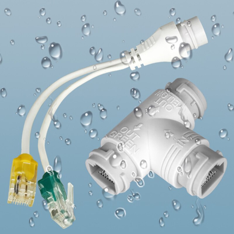 POE Splitter Adapter Ethernet One Network Cable Two Camera POE Splitter Combiner Connector Converter POE Switch