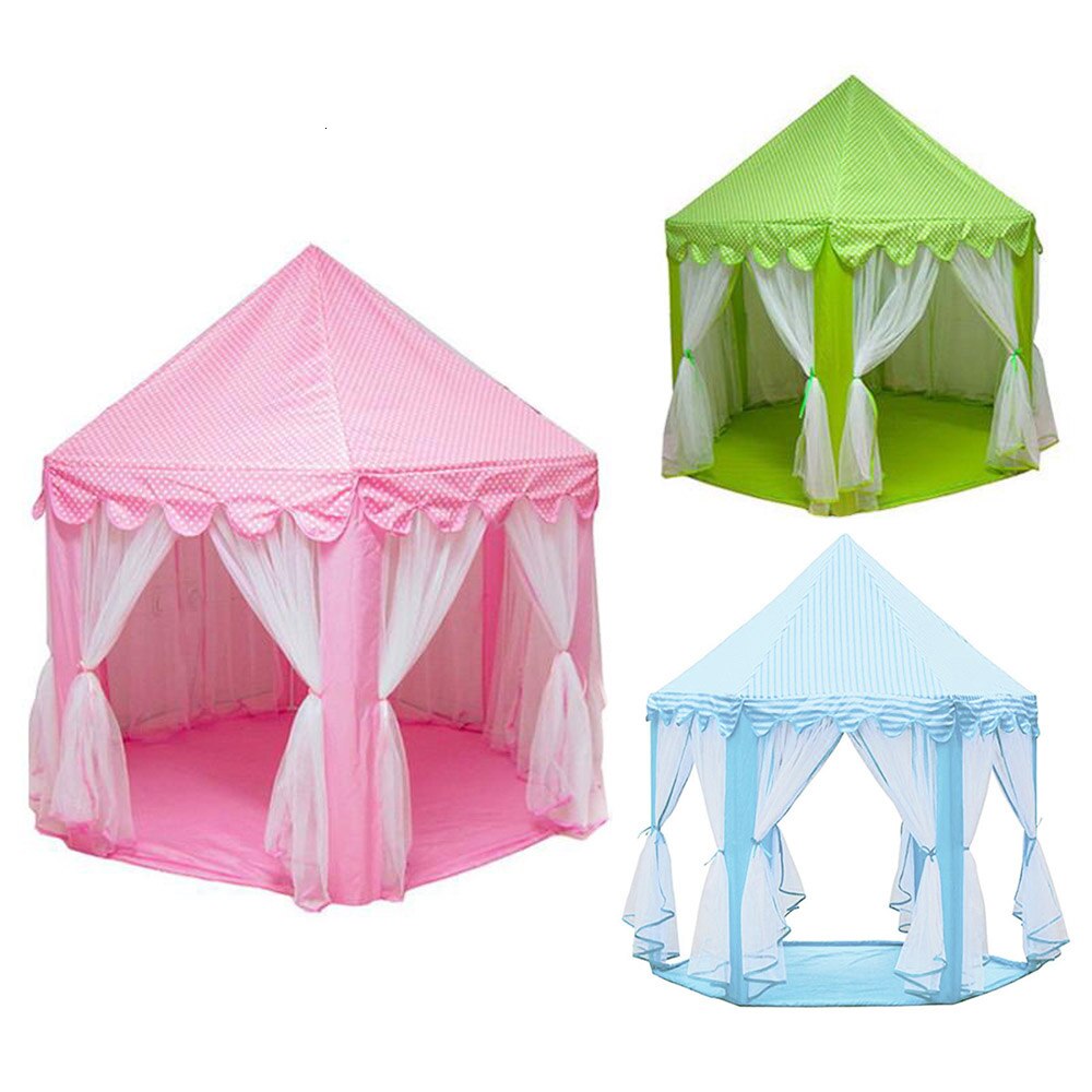 Kids Tent Portable Foldable Children&#39;s Tent Ball Play House Castle Toy Teepee Christmas Dectration Wigwam Tent For Events