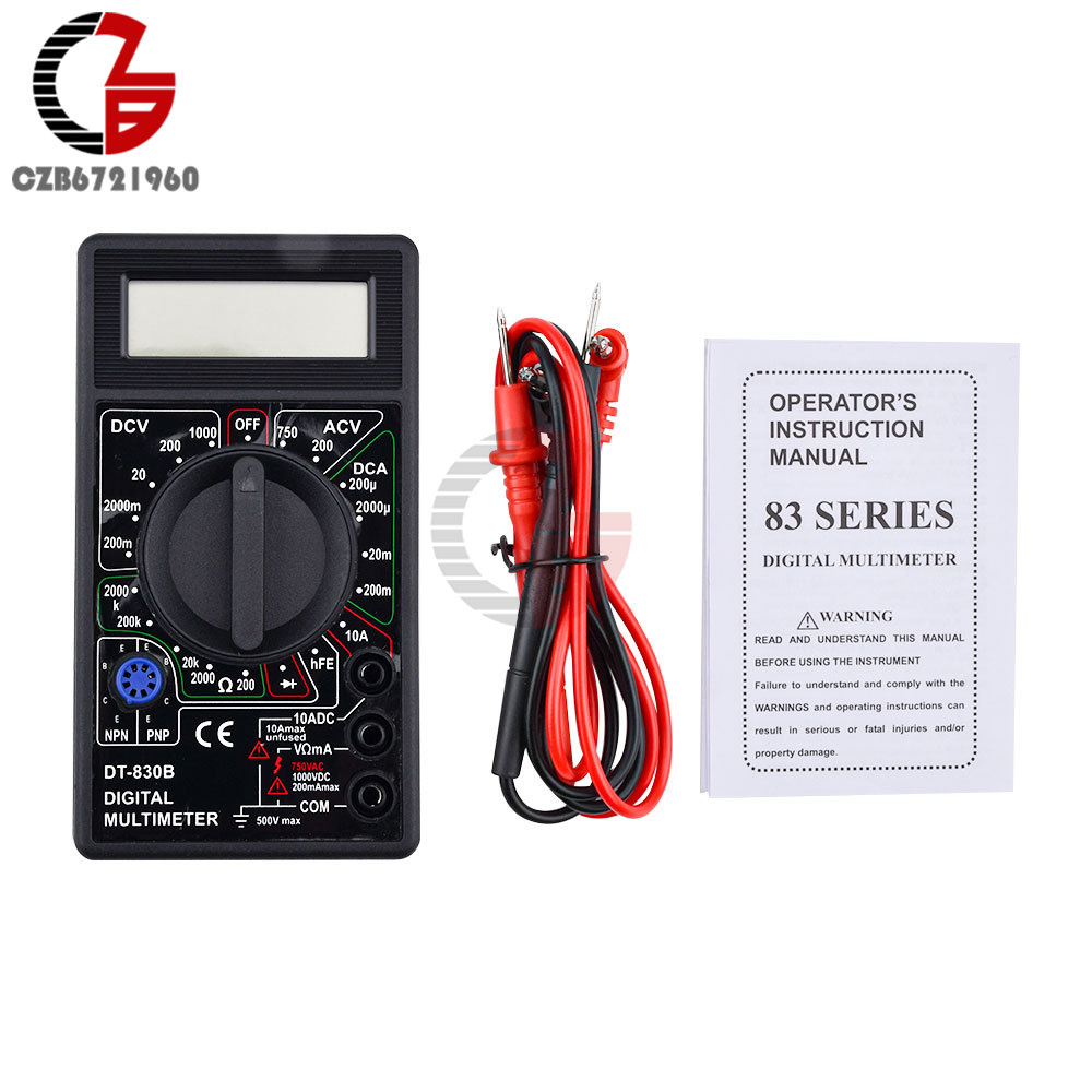 Digital Multimeter Tester DT830B Electrical Voltme... – Grandado