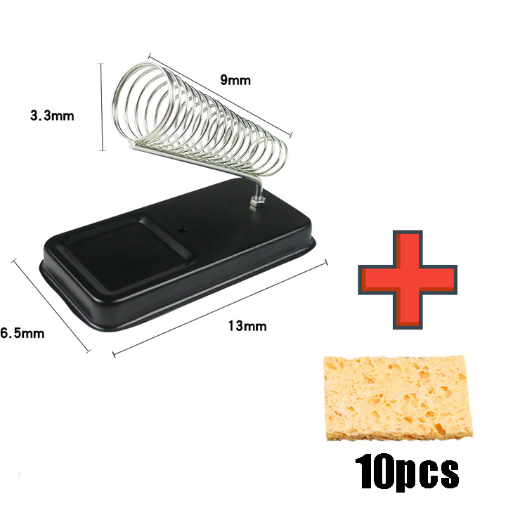 Supporto universale per saldatore elettrico con cuscinetti in spugna per pulizia saldatura Saldatura generica resistente alle alte temperatura: Grigio