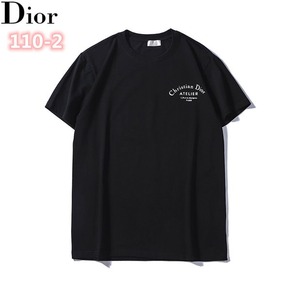 Luxury Brand Dior-Mode Luxe Korte Mouw T-shirt Tops Mannen Kleding Kleding Vrouwen Diverse Kleur Opties: 110-2 / XXL
