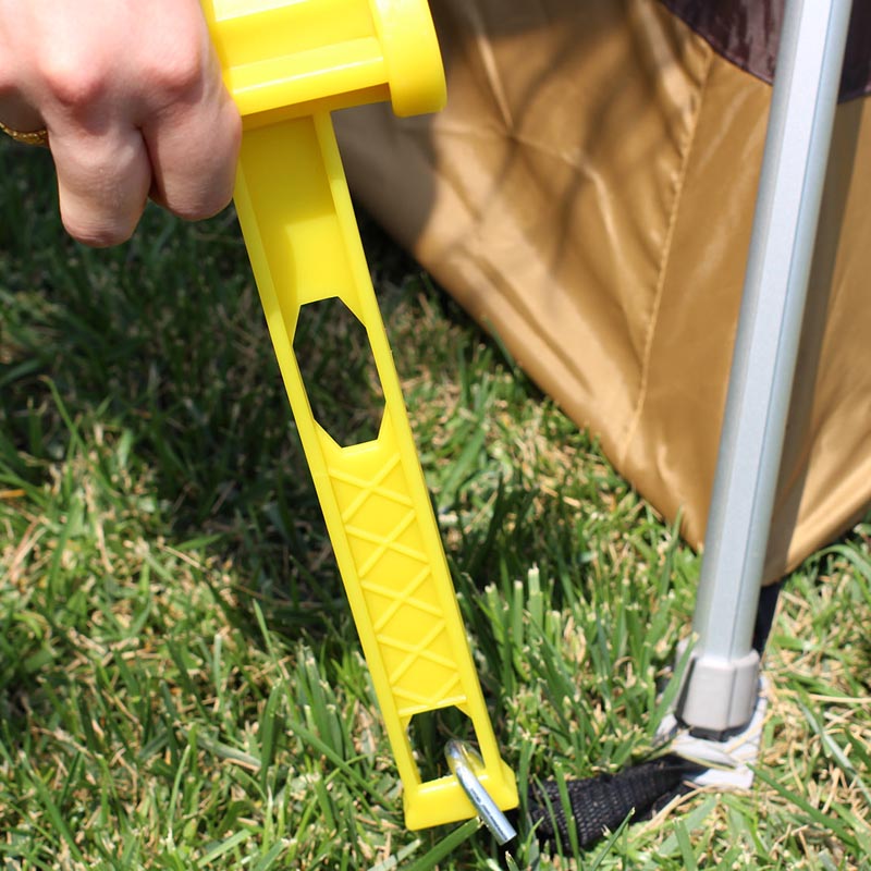 Camping Tent Peg Plastic Mallet Hamer Peg Puller Remover Extactor TI99