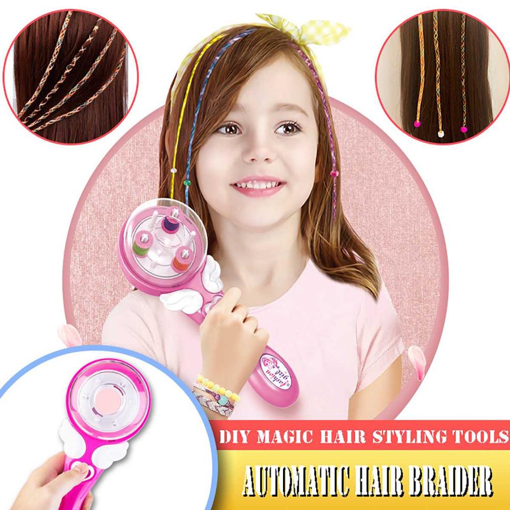 DIY Electric Automatic Hair Braider Three Strands Hair Braiding Machine DIY Hair Styling Tools Adult Kids Hair Braiding Tools
