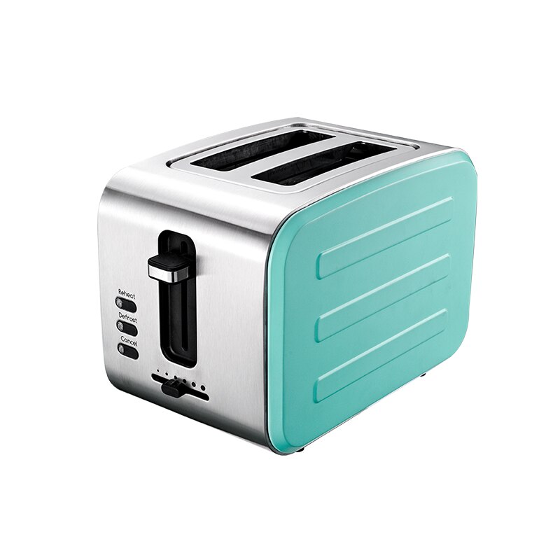 Mini automatic dormitory toaster stainless steel toaster home 2 piece breakfast machine: B