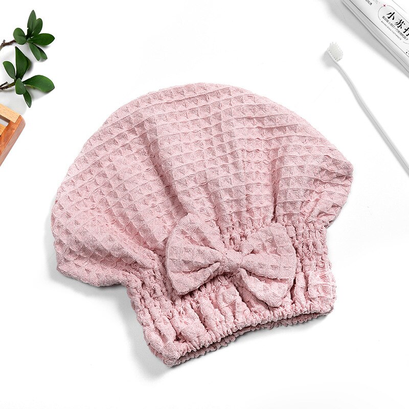 Reisbenodigdheden droog haarkapje snel drogend nachthemd draagbaar superabsorberend snel drogend badhanddoek reis gemak accessoire: Een roze