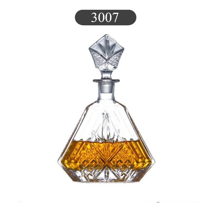 Luxe Glazen Karaf Fles Wijn Fles Whisky Karaf Alcohol Container Schenker Wijn Karaf Vodka Crystal Glas Home Bar: 3007
