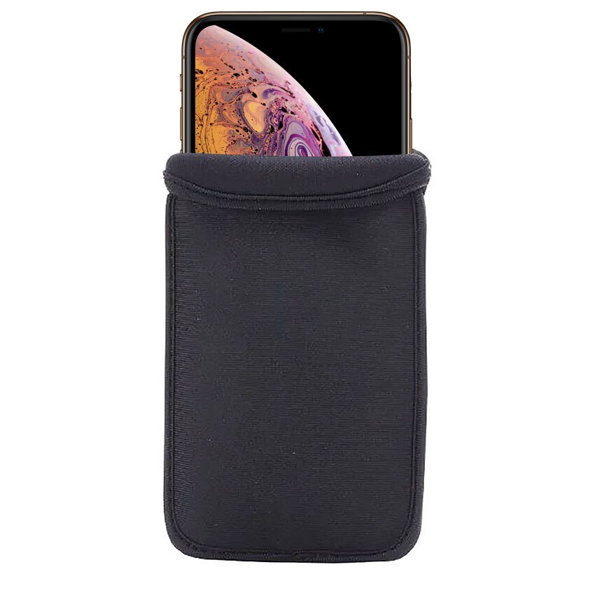 Funda protectora de neopreno Flexible y suave, negra, elástica, para iPhone 11 XS XR 8 7, funda protectora, funda para iPhone XS MAX