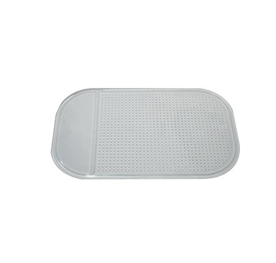 Magisk bil antisklimatte klebrig pute mobiltelefonholder for gps  mp3 mp4- holder bil dashbord silikagel klebrig antisklipute: Hvit
