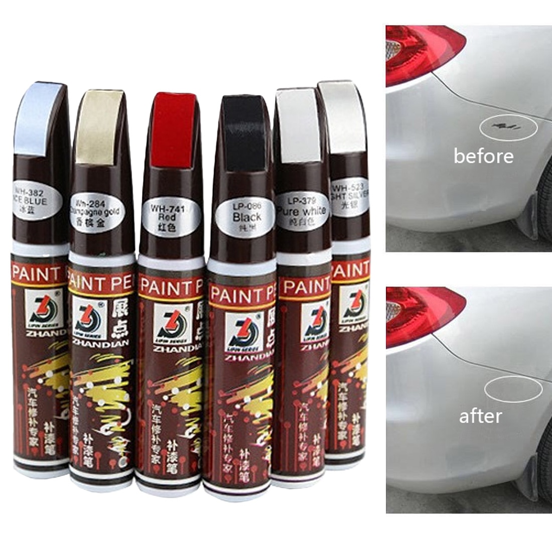 Car Painting Pen Car Auto Paint Pen Car Touch Up Pen Waterproof Repair Maintenance Paint Surface Coat Scratch Clear Repair
