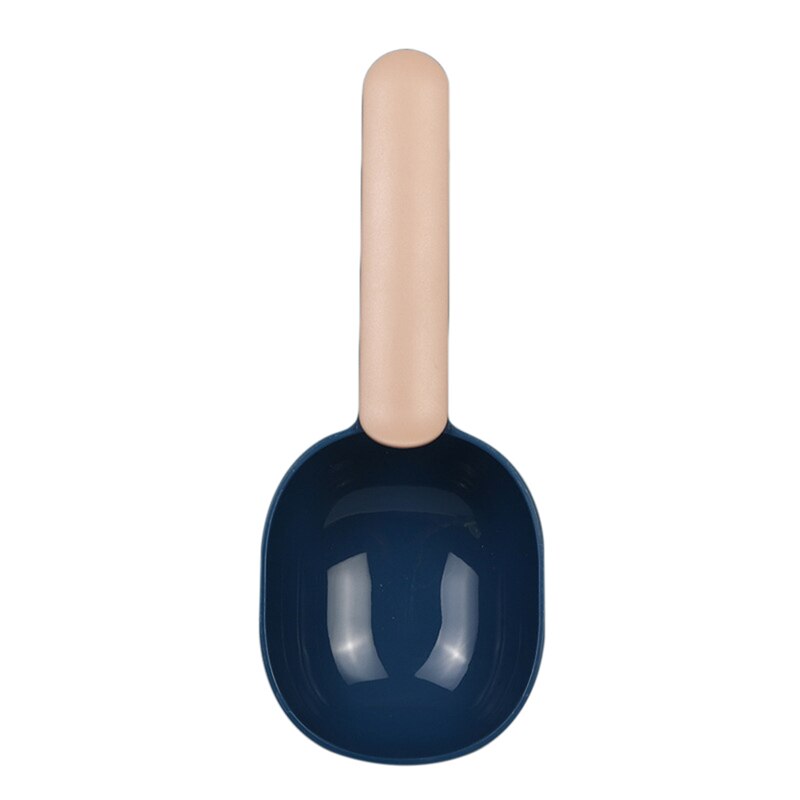 Huisdier kat hond voerschep multifunctionele voerlepel grote capaciteit verdikking kat hond lepel plastic schep huisdier voerbak: Roze