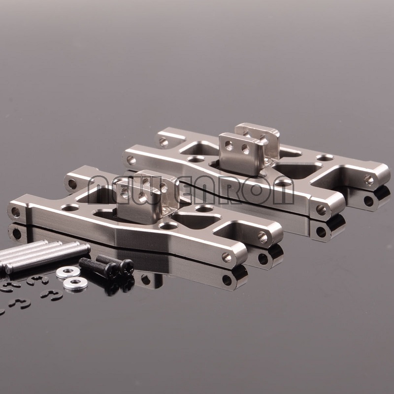 Brazo oscilante inferior delantero de aluminio ENRON 2P, 959, 03, para RC Wltoys L969, L979, L202, L212, L222, K959, L959,: Gris oscuro