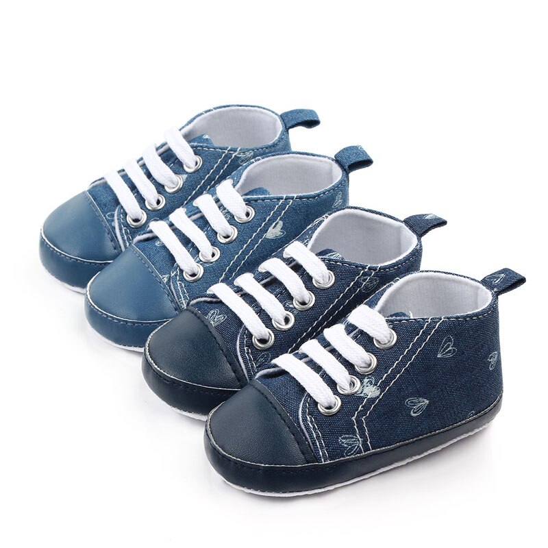 Nonslip mjuk sål småbarn babyskor baby pojke skor spädbarn flickor första vandrare 0-18m småbarn babyskor