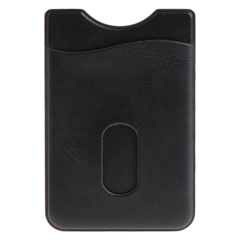 Supporto di Carta di cuoio Adesivo 3M Adesivi ID Carta di Credito Del Telefono Mobile Tasca Posteriore Adesivi Cassa Del Raccoglitore Del Sacchetto Del Sacchetto