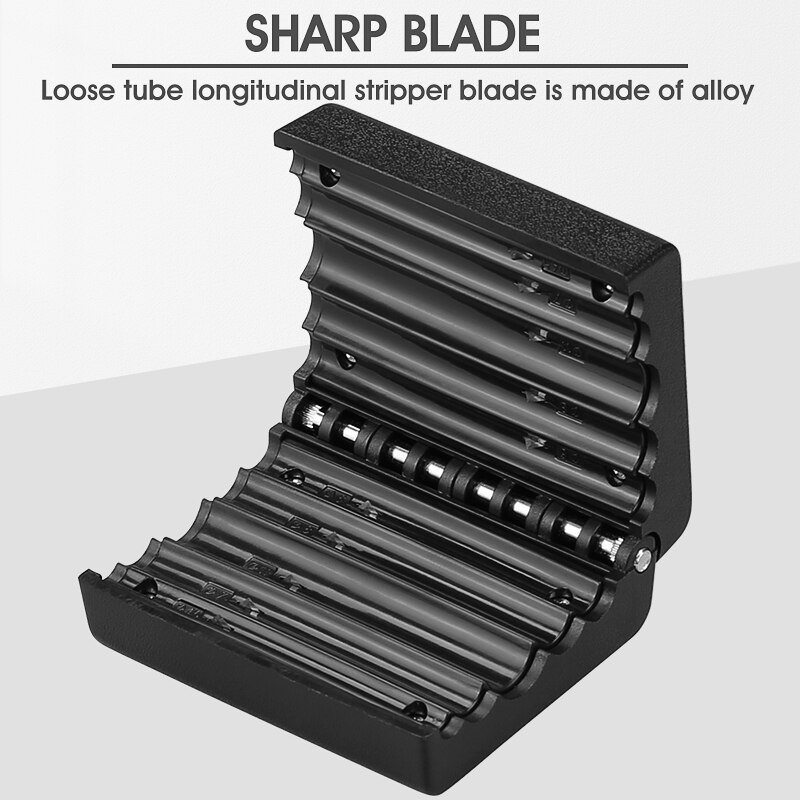 Loose tube slitter 4.5mm-11mm Ribbon Cable Stripper Longitudinal Center Pipe Stripping Tool Tube Slitter Cable Cutter