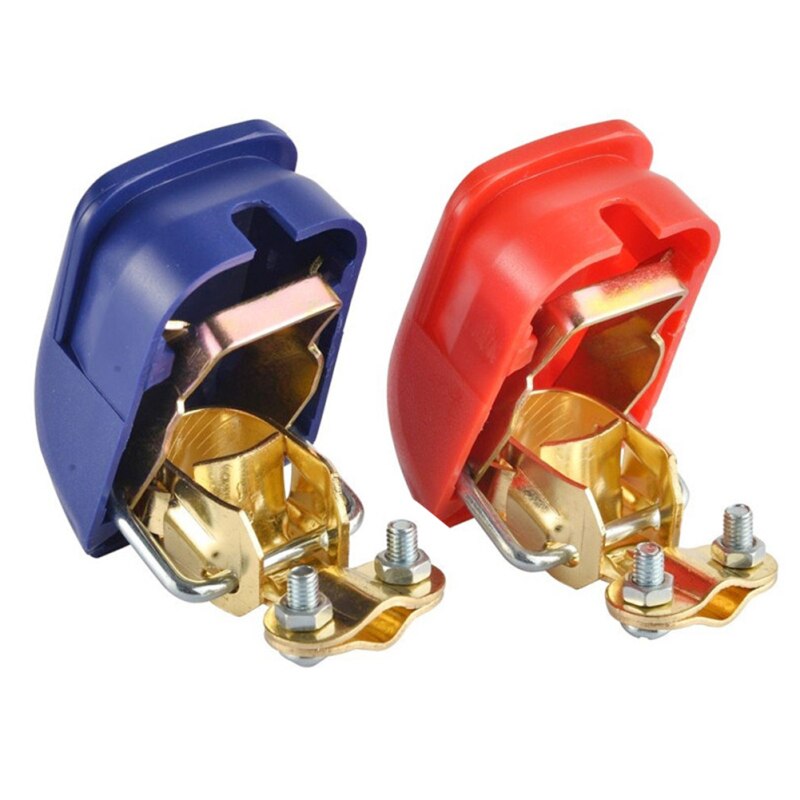 A Pair Positive & Negative Electrode Quick Release Lift Off Connector Clamps Car Battery Terminals for Car Caravan Boat Moto