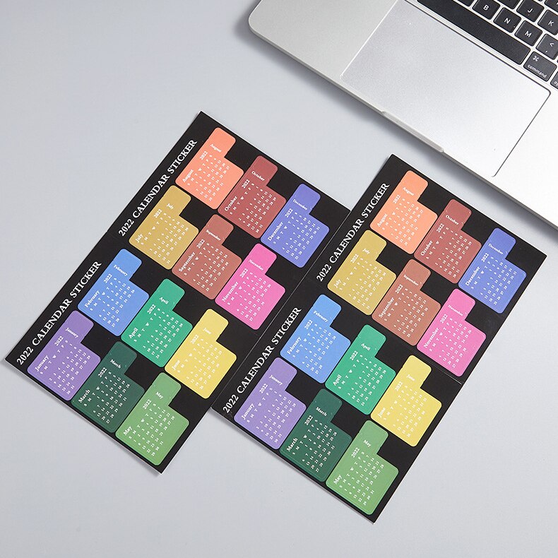 2022 Multifunctionele Index Schema Boek Time Management Planner Dagboek Kleverige Index Note Post Sticker Bookmark Kleur Annotatie