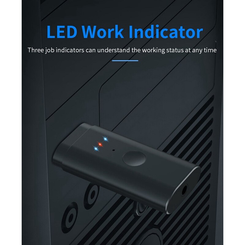 Bluetooth Adapter USB Bluetooth 5.2 Transmitter One For Two Free Drive USB/AUX Dual Output