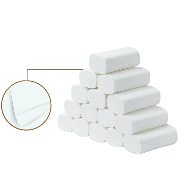 6/12/14/18 rolls Durable Toilet Roll Paper Home Kitchen Bath Toilet Roll Paper Tissue Roll 4 Layers Thicken Toilet Roll Paper