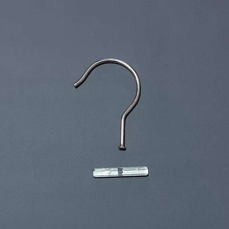 50pcs/lot Sample Header Card Hooks Large Heavy Duty Metal Head Hangers Slide Insert Textile Material Fabric Hook
