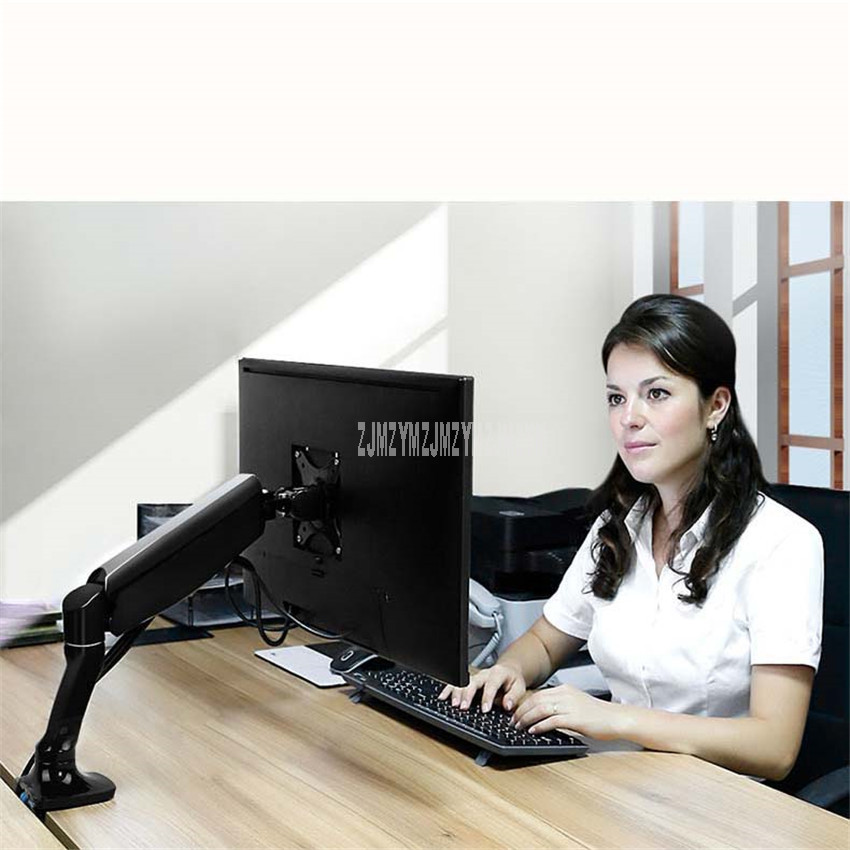 Universal Desktop LCD Monitor Mount Stand Display Screen Rack Holder Rotating Display Monitor Bracket Fit for 17"-32" inch