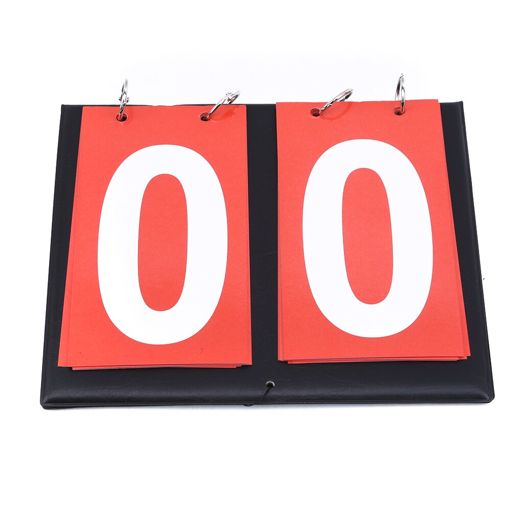 Portable 4 Digit Flip Scoreboard Tabletop Sports Volleyball Scorer Tennis Basketball