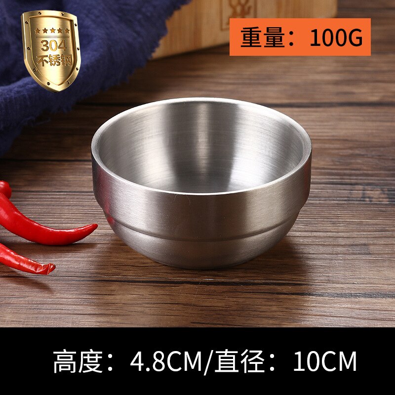 Golden Sauce silvery Dish Appetizer Serving Tray Stainless Steel Sauce Dishes Spice Plates Kitchen Supplies Plates Spice bowl: 10cm silvery bowl
