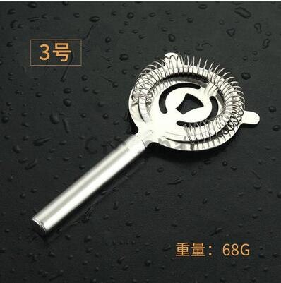 colador de cóctel camarero de acero inoxidable para Bar, licuadora de bebidas, filtro de hielo, accesorios Estilo Boston herramientas para Bar: C