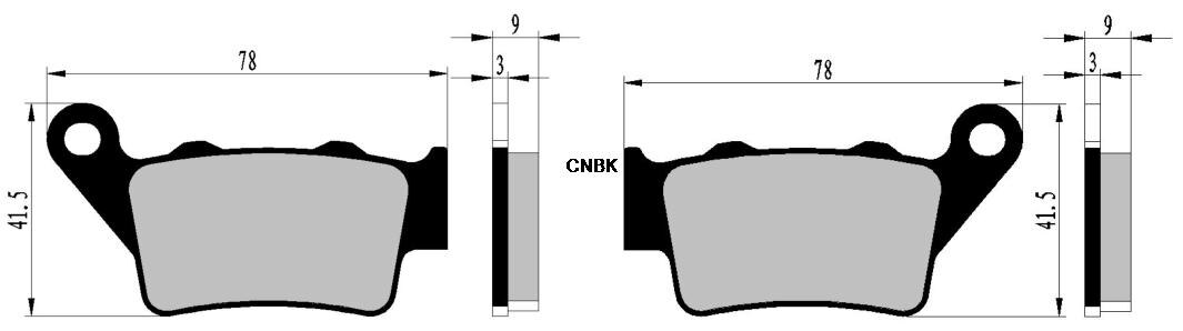 Remblokken Voor Honda CB500 Cb 500 PC32 H418 1997 & Up/CB500S Cb 500 S 1998 1999 2000 2001 2002 2003 / SLR650 Slr 650 1997 1998