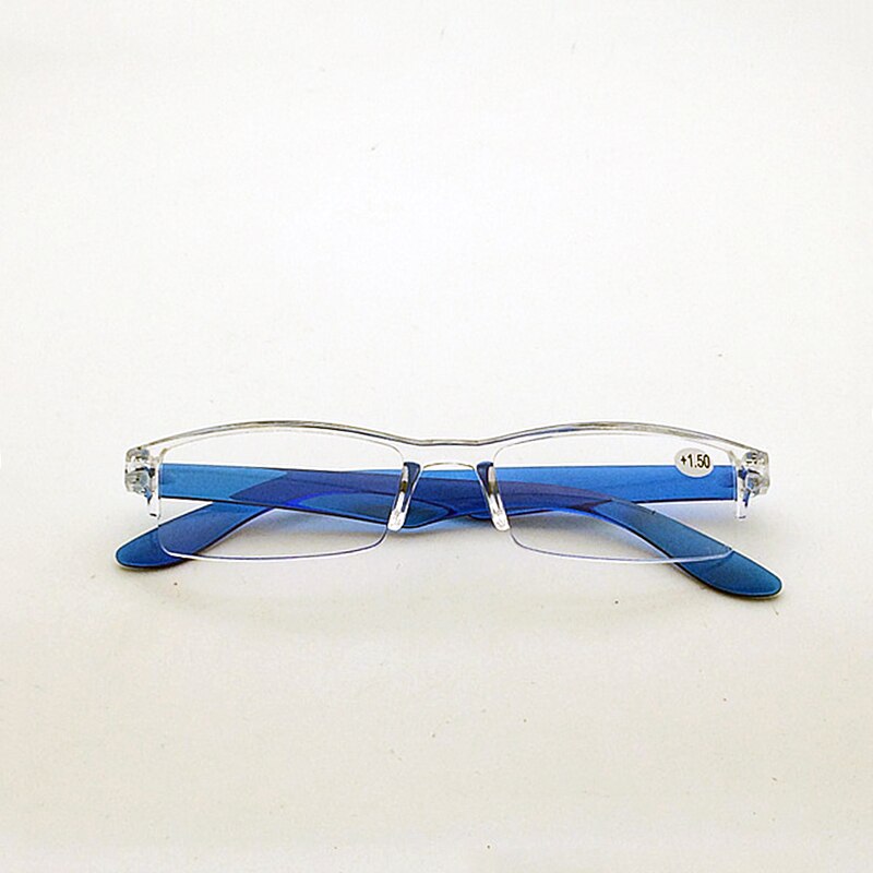Ultralette små firkantede læsebriller gennemsigtige unisex forstørrelsesglas presbyopi briller +1.0 +1.5 +2.0 +2.5 +3.0 +3.5+4.0