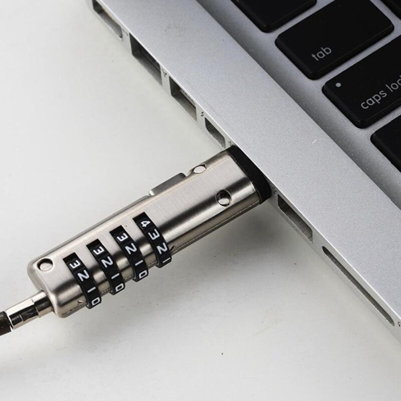 4 digitale universele usb-laptopbeveiligingskabelsloten voor computers