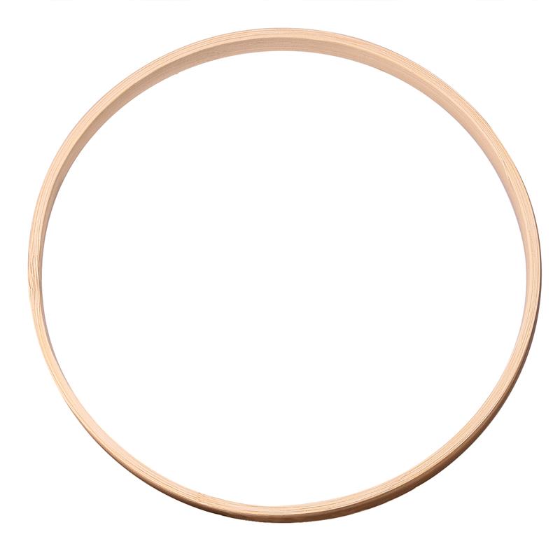Cerceau floral en bois de bambou pour la décoration de la maison, cerceau en macramé, anneaux en bois pour la fête de mariage, couronne de fleurs bricolage, réplicateur de cadre, 1PC