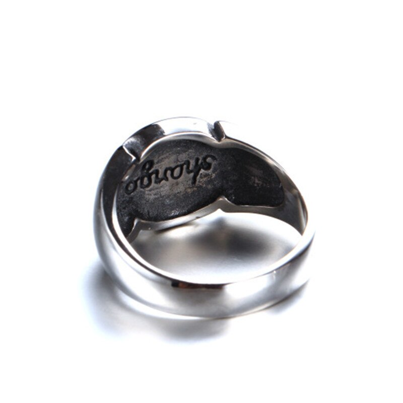 Bague européenne et américaine en acier inoxydable pour hommes, bijoux de billard en titane noir 8,