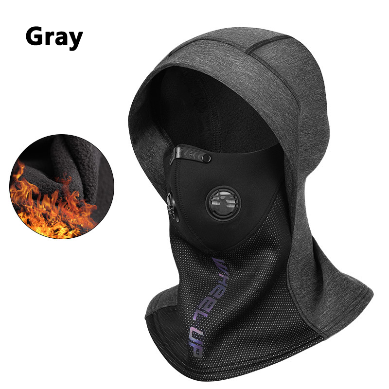 Wiel Up Winter Kap Rijden Masker Winddicht Koude Bescherming Gezicht Warm Outdoor Sportartikelen Mannen En Vrouwen Motorfiets Cover: Gray