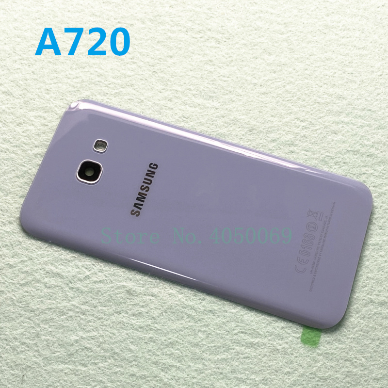 For Samsung Galaxy A5 A520 A7 A720 A3 A320 A320F Rear Cover Back glass Housing Case Battery Door Housing Replacement: A720 blue