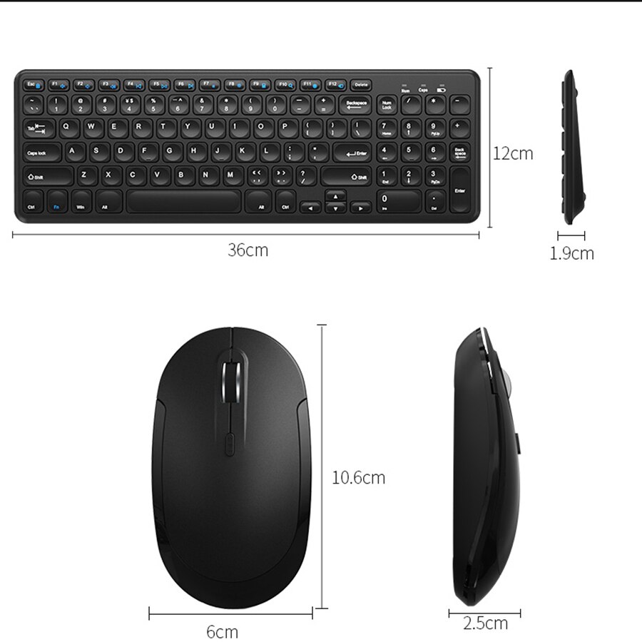 2.4G Wireless Keyboard Mouse Set For Laptop Computer PC Gamer Slient Gaming Keyboard Mouse Combo Computer Keyboard Keypad Xiaomi