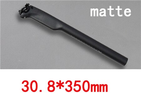 Geen logo carbon zadelpen 27.2 race mtb geen logo fiets zadelpennen zadelbuis brekende wind zadelpen 27.2/30.8/31.6 3k glans/mat: Mat 30 8 x 350