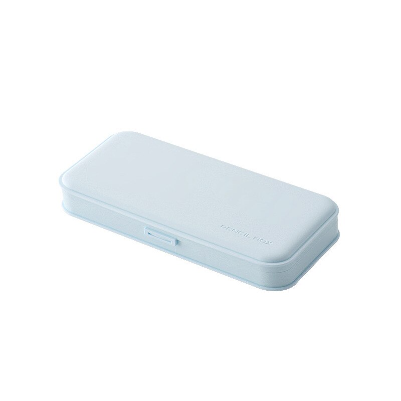 Simple Style School Pencil Case PP Frosted Waterproof Dirt Resistant Large Capacity Partitioned Pencil Box Student Stationery