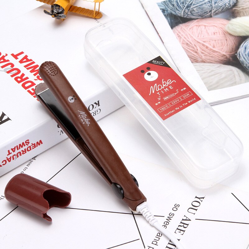 mini przenośna prostownica robić włosów wijący się pręty proste i wijący się podwójnego zastosowania prostownice robić włosów grzywka wewnątrz klamry