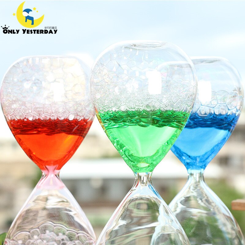 Liquid Droplets Hourglass Count Down Timer Sand Clock Timing Art Decorative Sandglass Home Decorations SL-QP